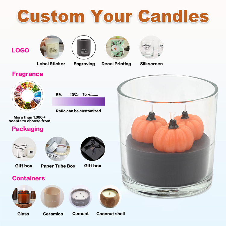 Custom scented candles
