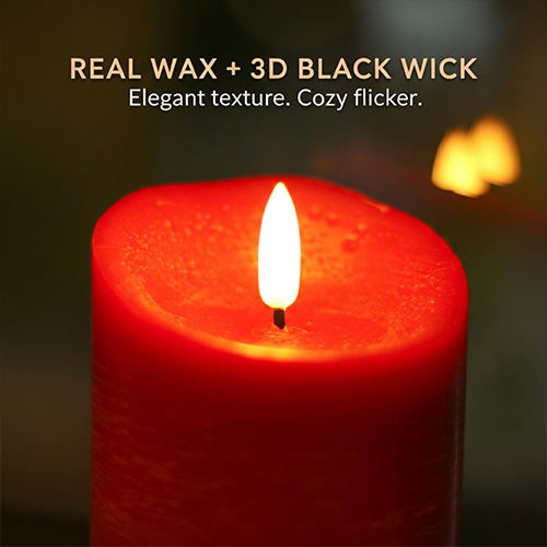 Red Flameless Candles