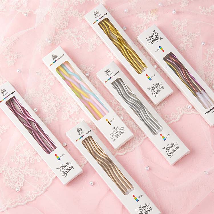 Bent birthday candles