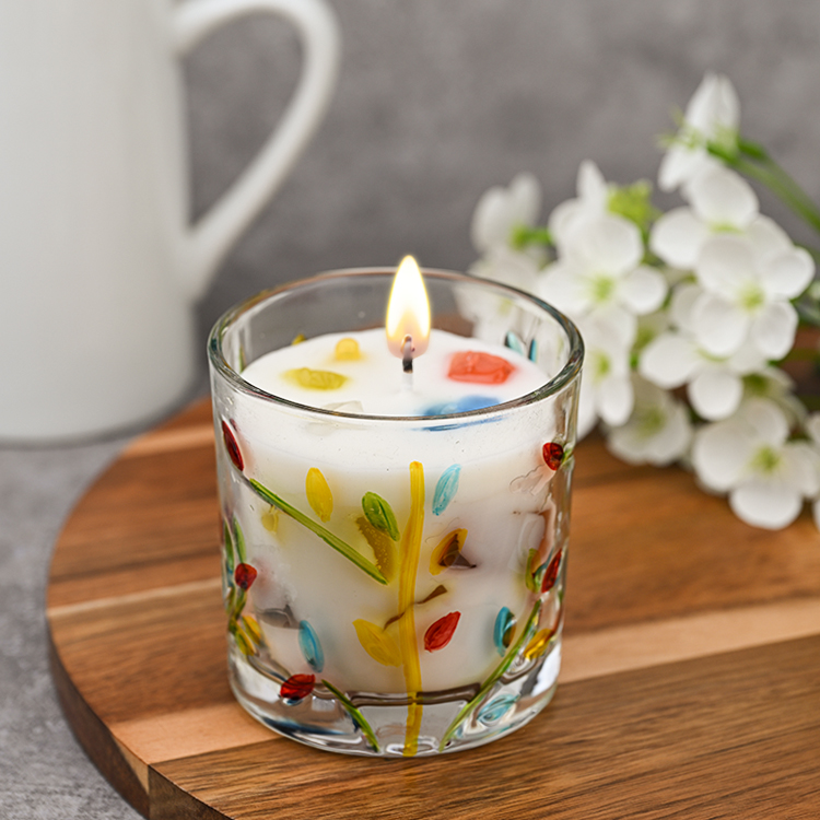 bohemian style candle
