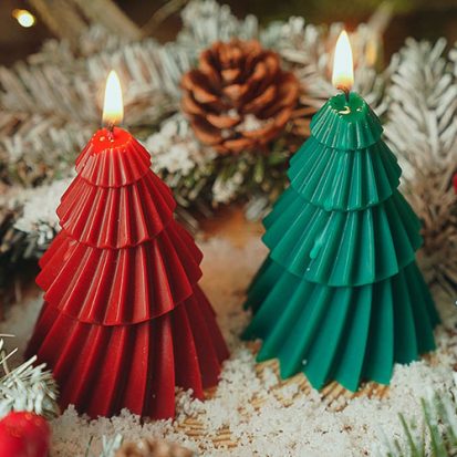 Christmas Tree-shaped Candle